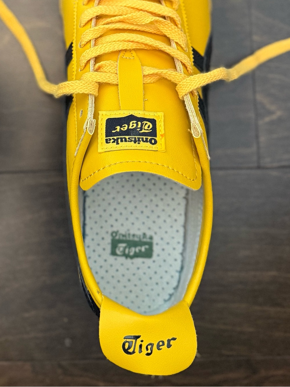 Brand New Onitsuka Tiger by Asics Men's Mexico 66 Sneakers - Yellow w Black - Picture 2 of 4